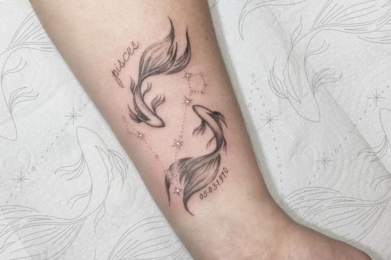 zodiac pisces tattoo ideas