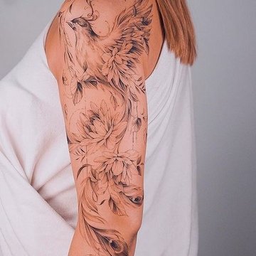 Ladies shoulder tattoo designs