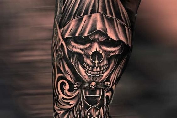 leg sleeve tattoo men