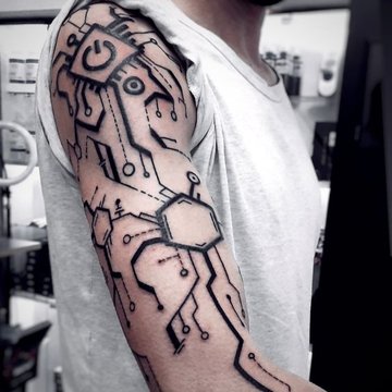 Cyberpunk tattoo
