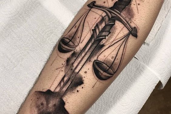 libra tattoo design