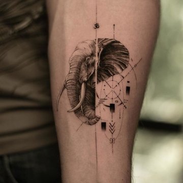 Elephant tattoo