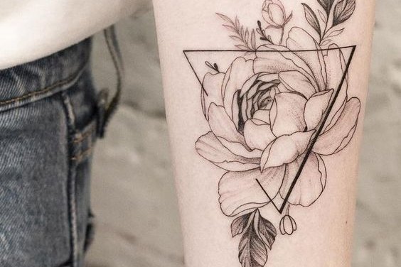 Peony tattoo