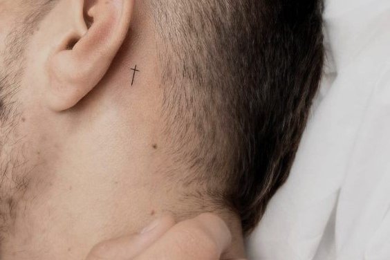 behind the ear tattoo
