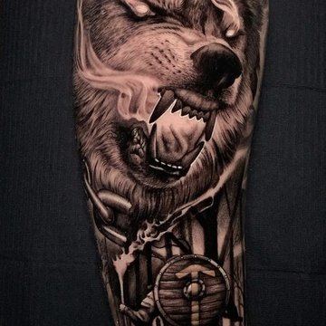 Wolf tattoo