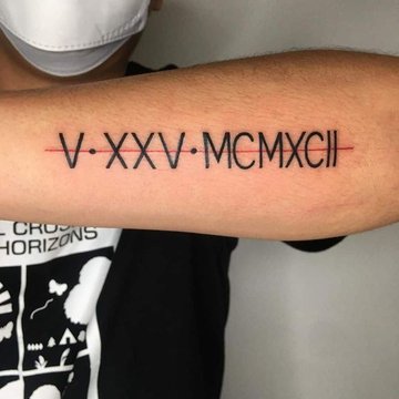 Number tattoos