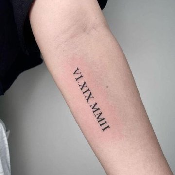 Number tattoos