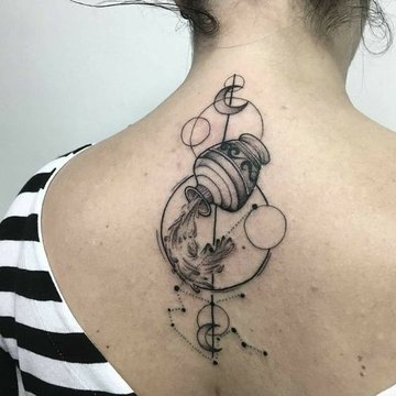 aquarius zodiac tattoo designs