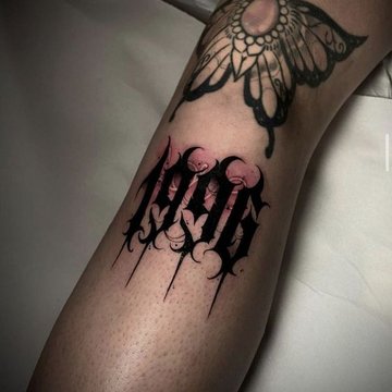 Number tattoos
