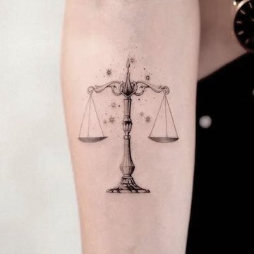 libra tattoo design