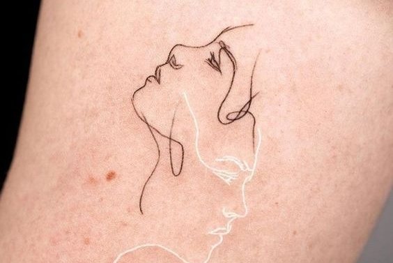 White tattoos