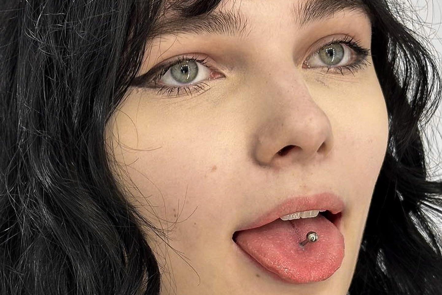 Tongue piercing