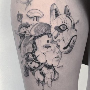 Cyberpunk tattoo