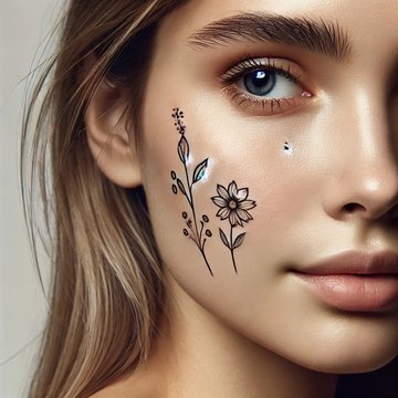 Face tattoo