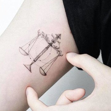 libra tattoo design