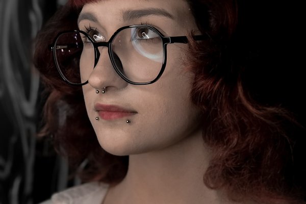 Lip piercing