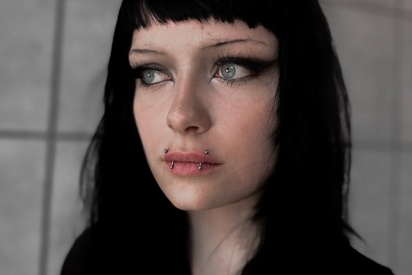 Lip piercing