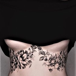 Trendy Underboob Tattoos