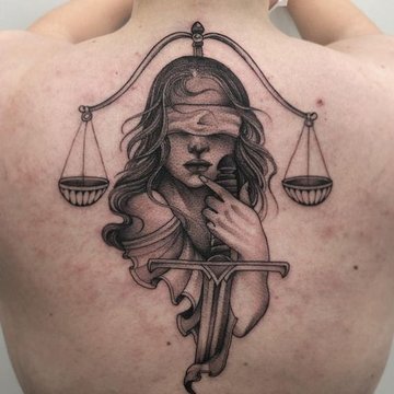 libra tattoo design