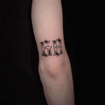 Number tattoos