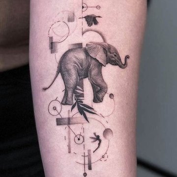Elephant tattoo