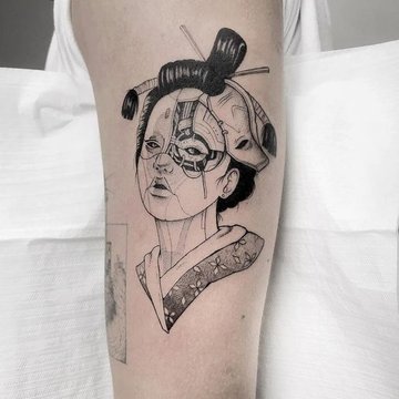 Cyberpunk tattoo