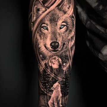 Wolf tattoo