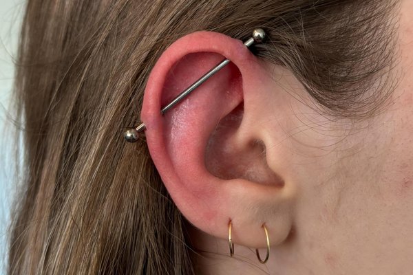 industrial piercing healing time