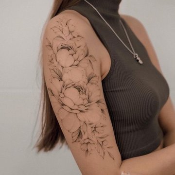 Ladies shoulder tattoo designs