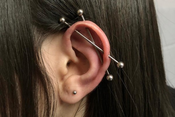 industrial piercing healing time