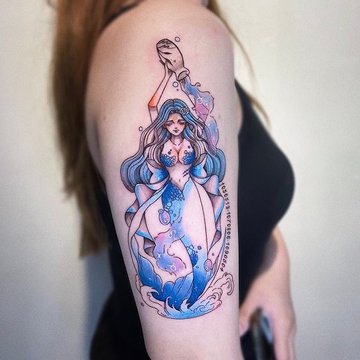 aquarius zodiac tattoo designs