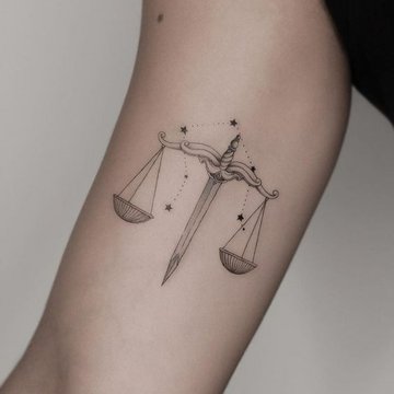 libra tattoo design