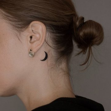 behind the ear tattoo