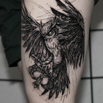 Owl’s tattoos