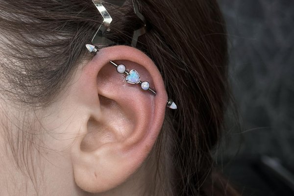 industrial piercing healing time