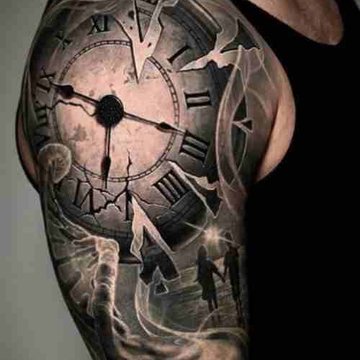 Clock tattoo designs