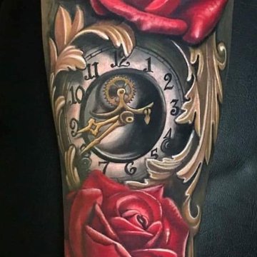 Clock tattoo designs