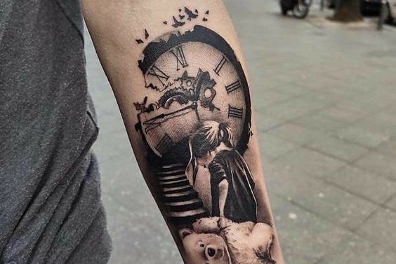 Clock tattoo