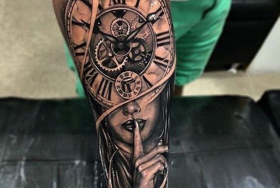Clock tattoo