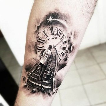 Clock tattoo designs