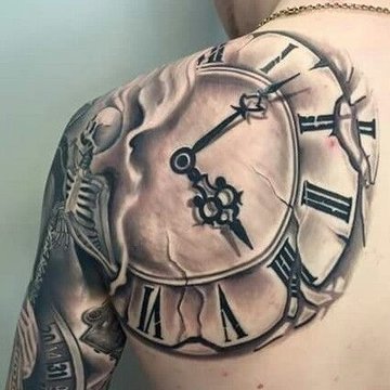 Clock tattoo designs