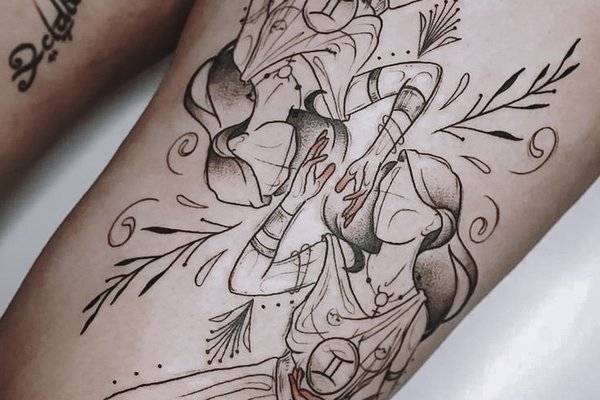 gemini tattoo design