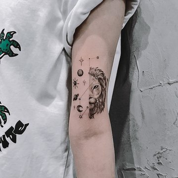 leo tattoo design