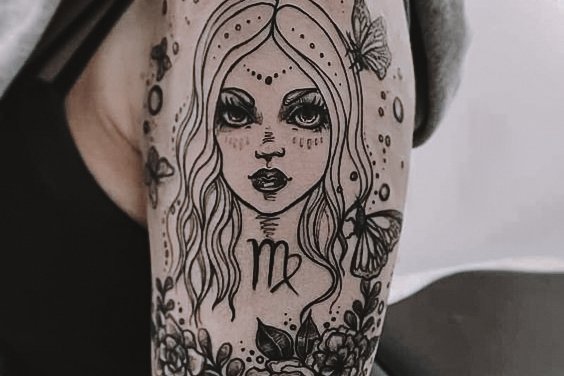virgo tattoo design