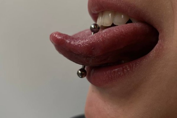 Tongue piercing