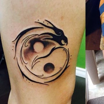 Yin Yang tattoo designs