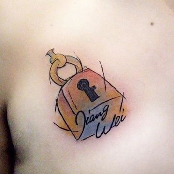 Padlock tattoo designs