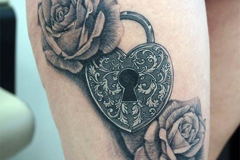 Padlock tattoo designs
