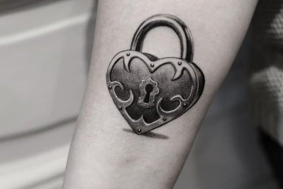 Padlock tattoo designs