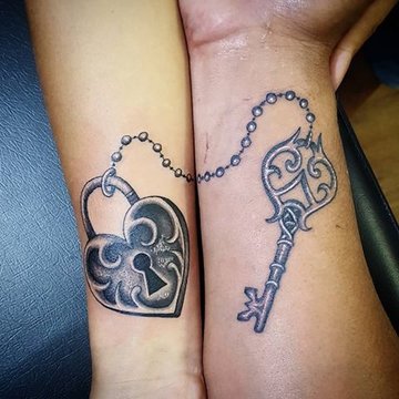 Padlock tattoo designs